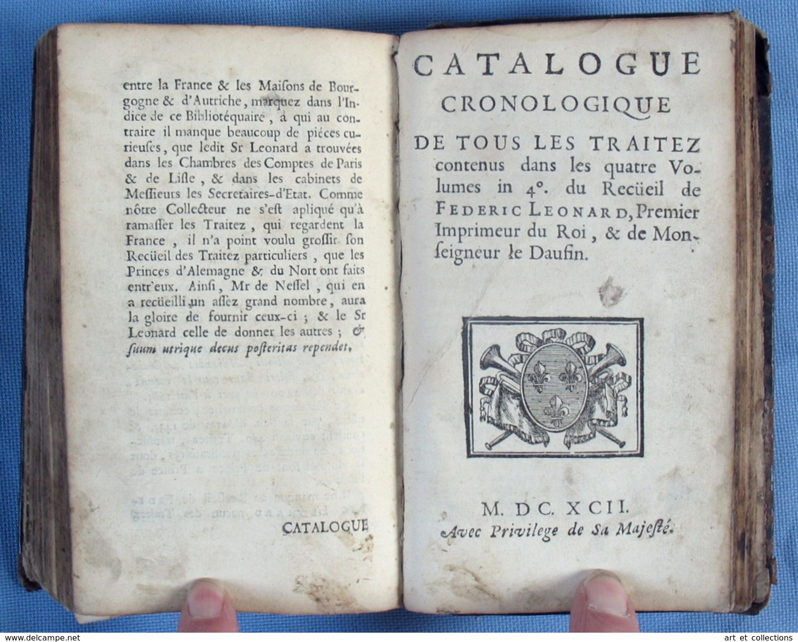 Discours Historiques sur les TRAITEZ des PRINCES / Amilot de la Houssaie / Fedéric Leonard en 1692