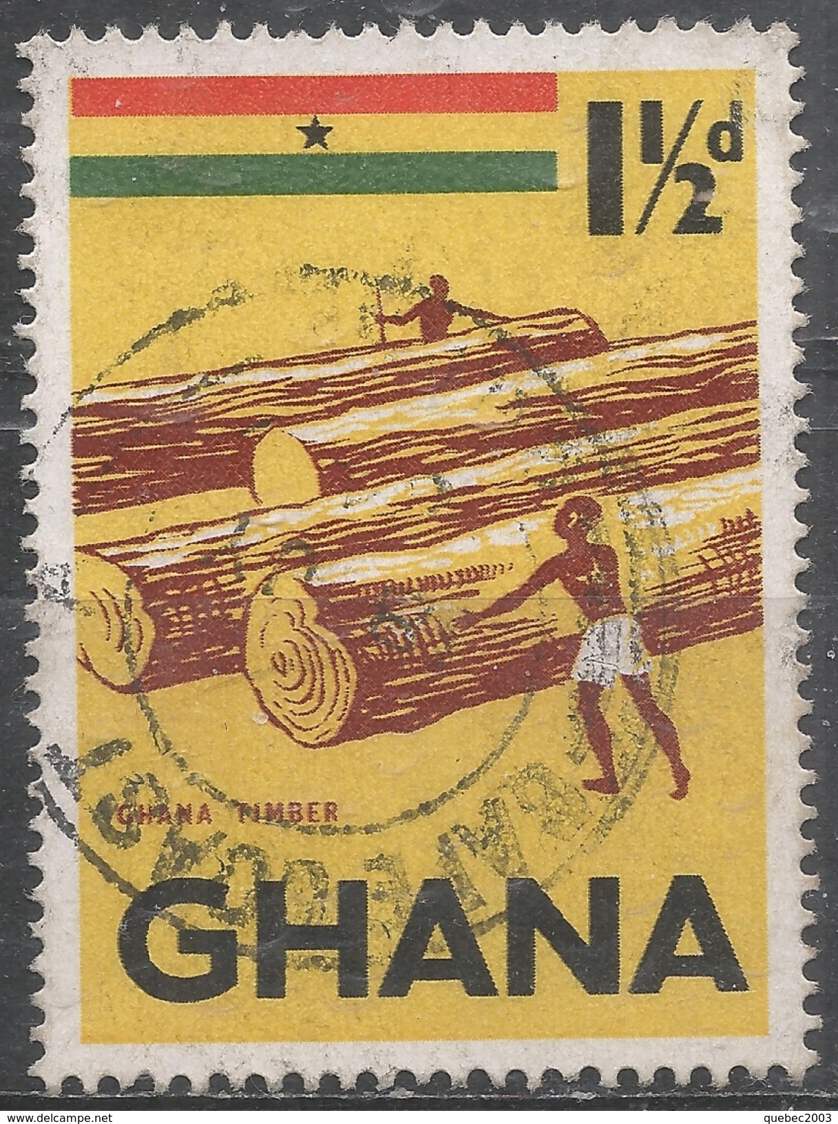 Ghana 1959. Scott #50 (U) Ghana Timber * - Ghana (1957-...)