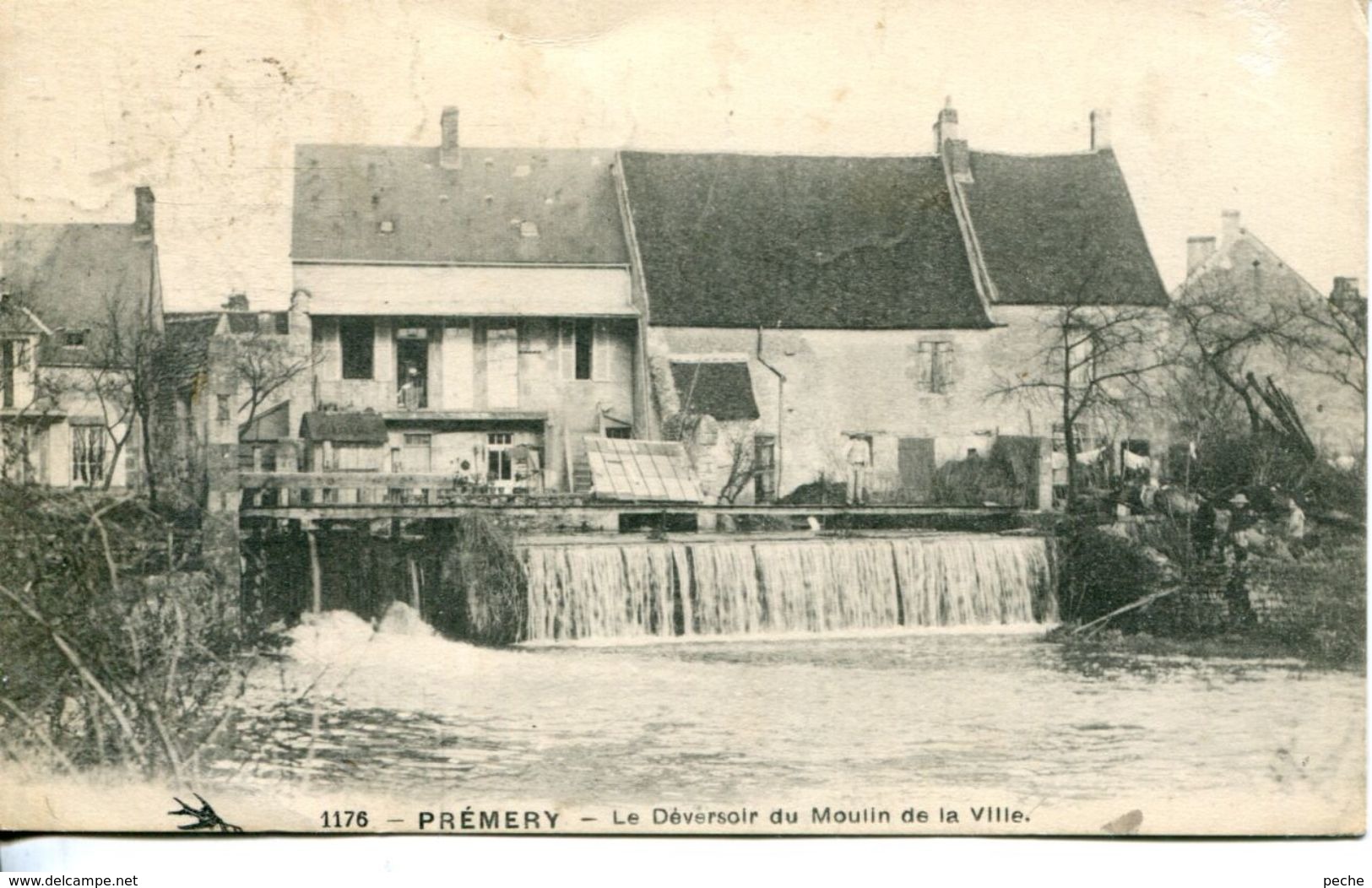 N°38405 -cpa Prémery -le Déversoir Du Moulin De La Ville- - Water Mills
