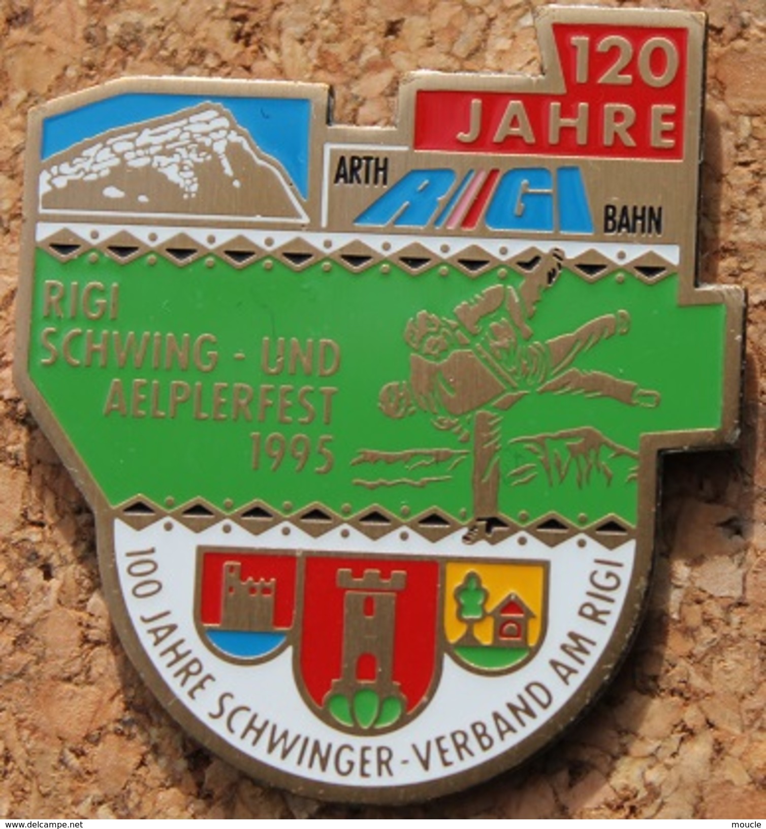 120 JAHRE RIGI SCHWING UND AELPLERFEST 1995 - LUTTE SUISSE - LUTTEURS - SCHWEIZ - SWITZERLAND - SVIZZERA - 120 ANS -(14) - Ringen