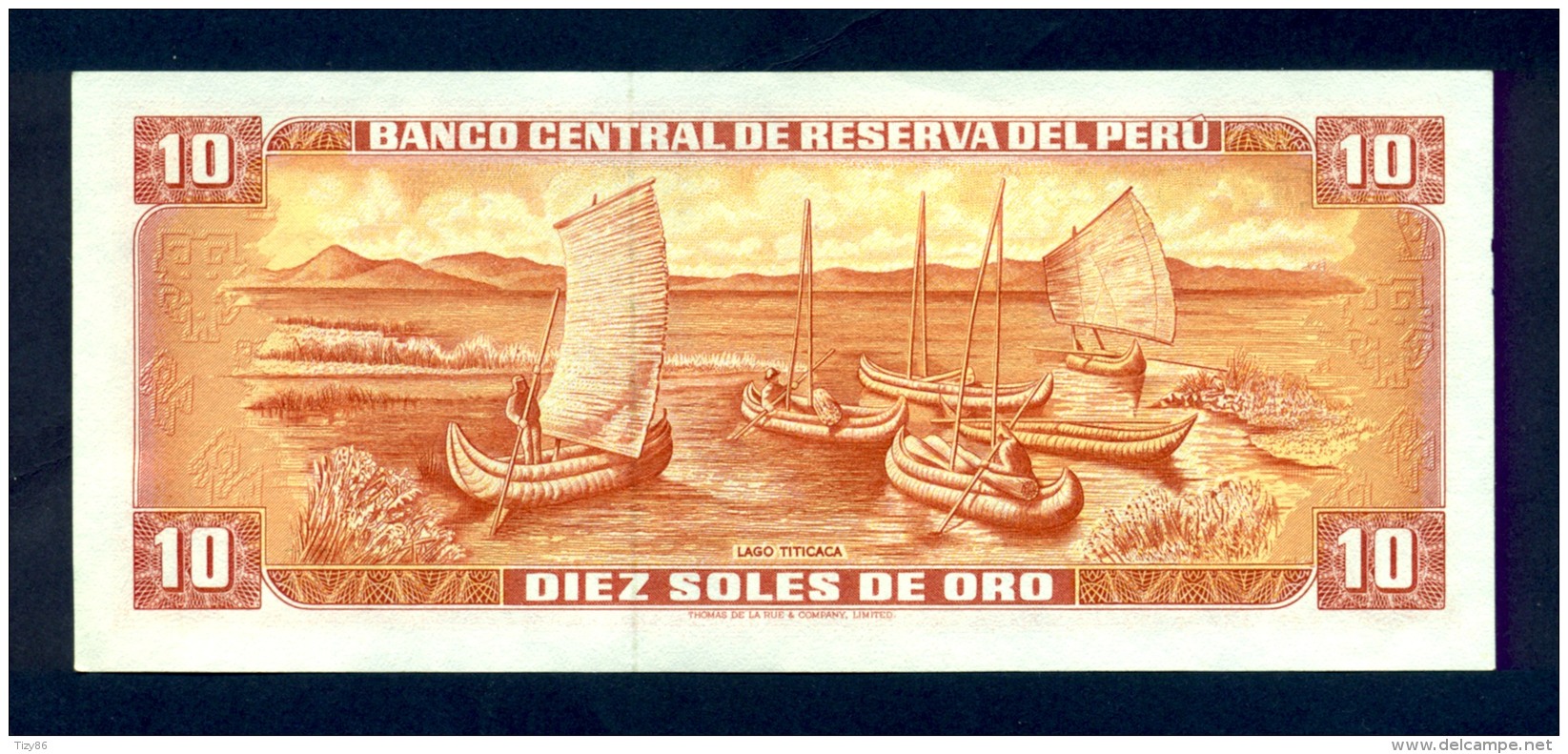 Banconota Perù 10 Soles De Oro 1976 FDS - Perù