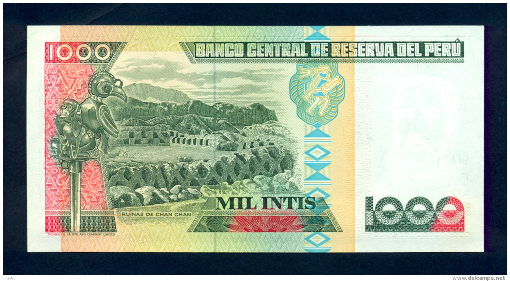 Banconota Perù 1000 INTIS 1988  FDS - Perú