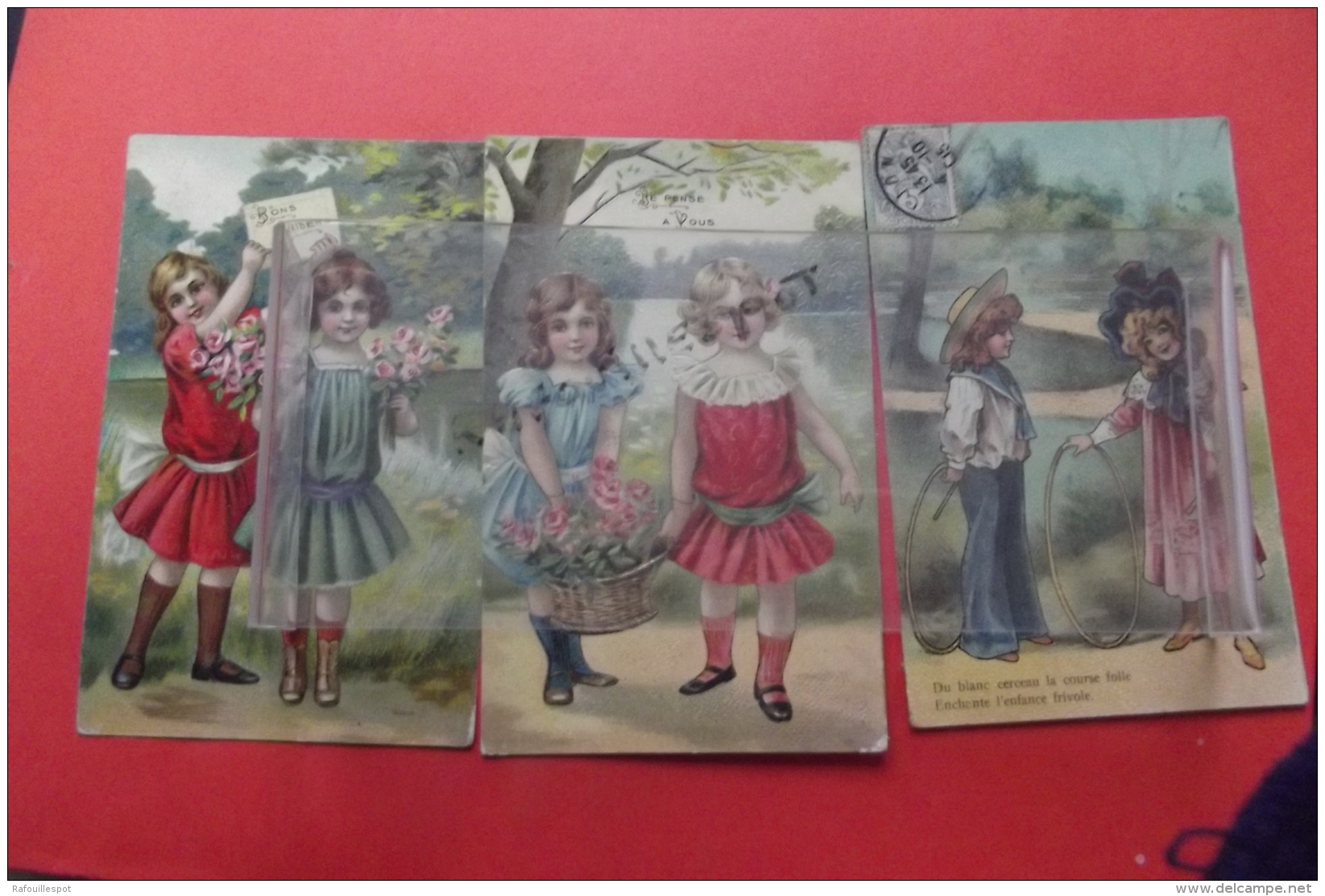 Cp Lot 3 Cartes Fillettes - Collezioni & Lotti