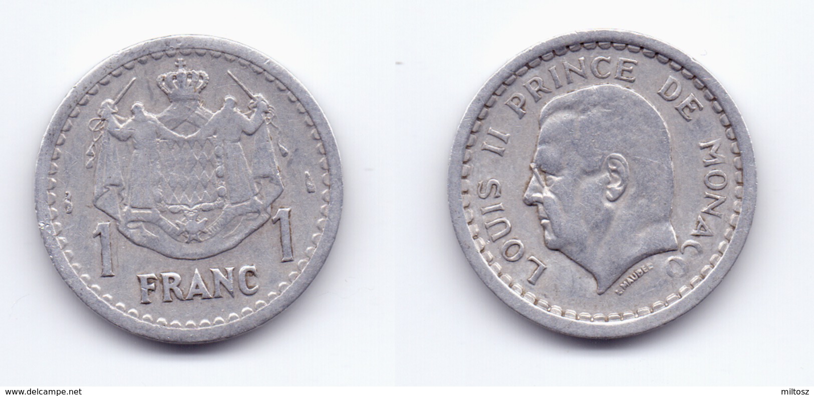 Monaco 1 Franc 1943 - 1922-1949 Louis II