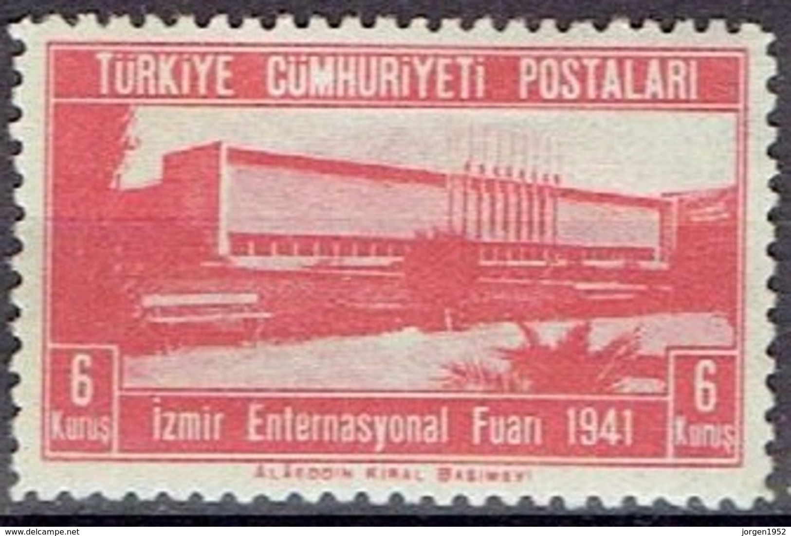 TURKEY #  FROM 1941  STAMPWORLD 1140* - Unused Stamps