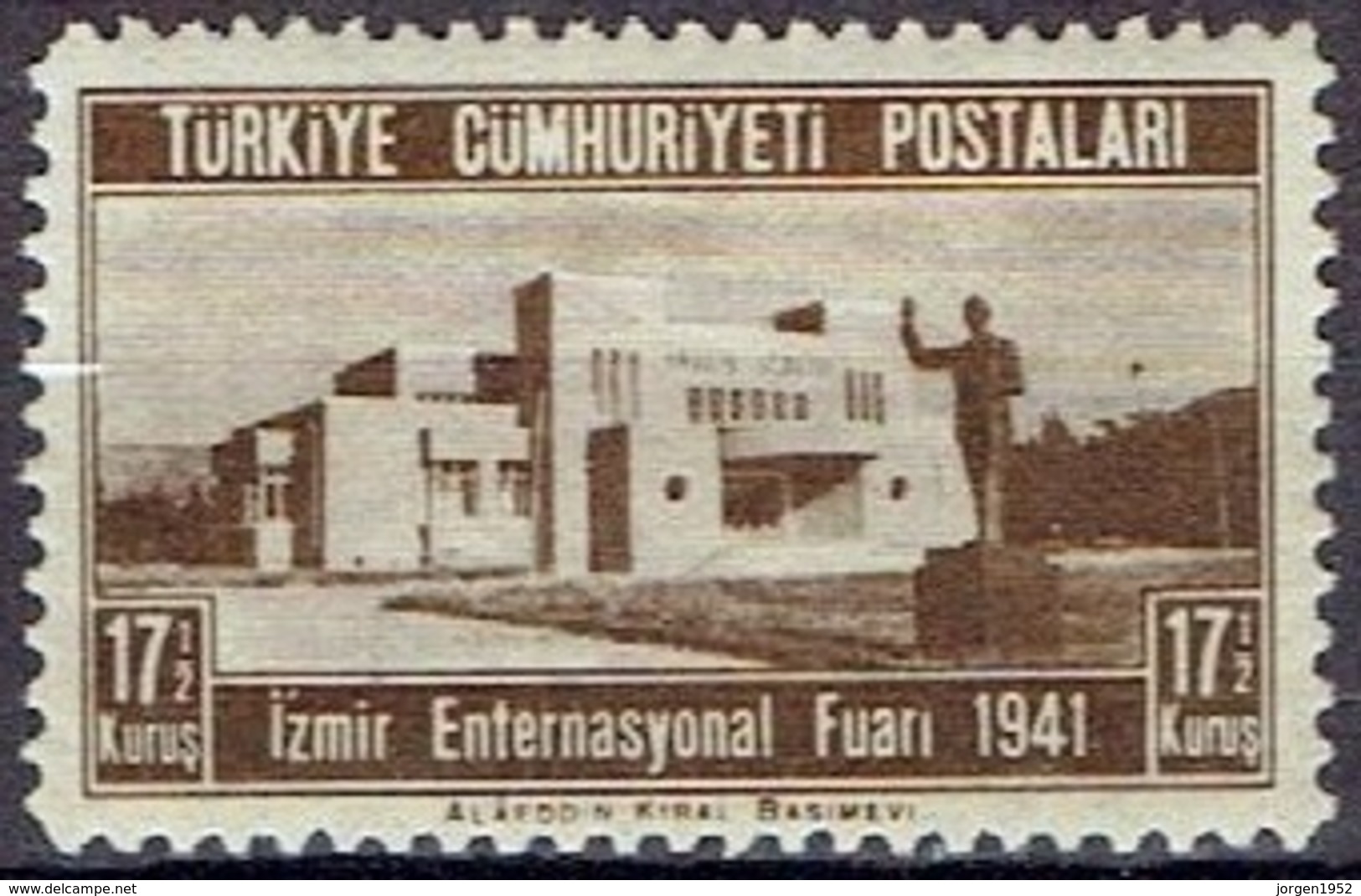 TURKEY #  FROM 1941  STAMPWORLD 1143* - Unused Stamps