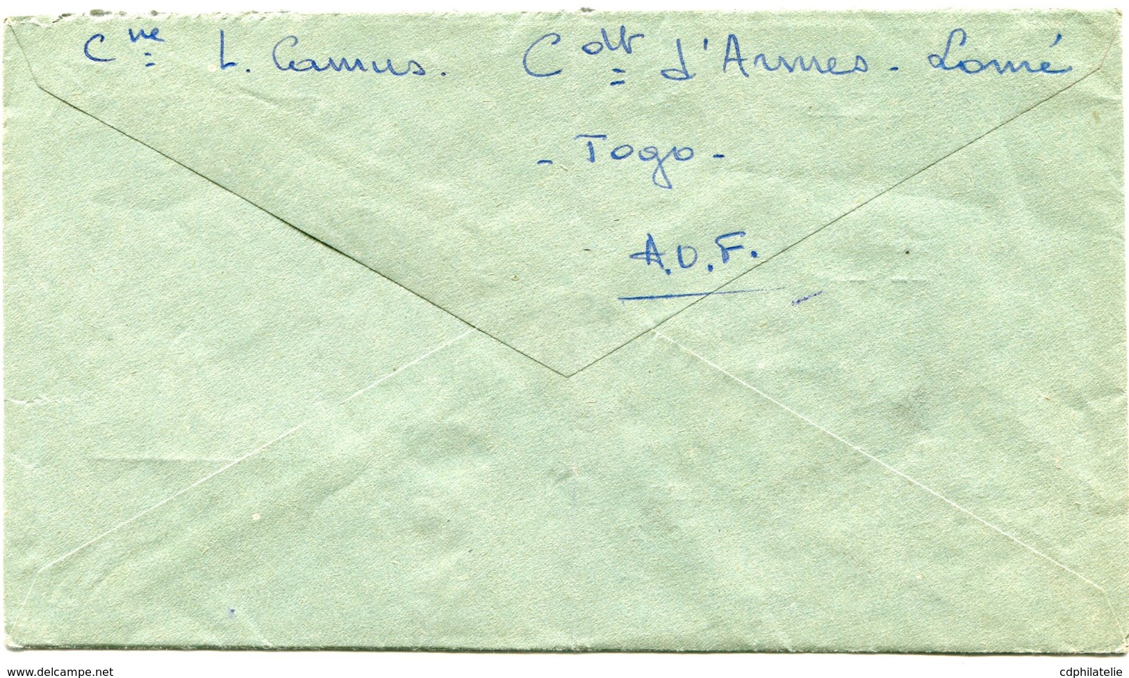 TOGO LETTRE LIAISON PHILATELIQUE FRANCE AUSTRALE & TOGO DEPART LOME 23-4-1953 TOGO - Lettres & Documents