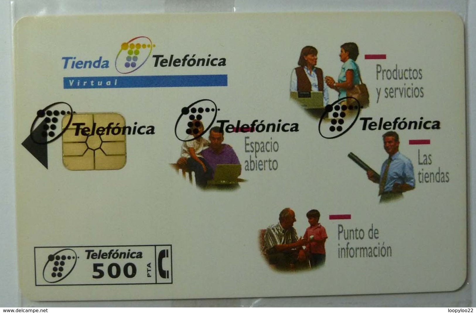 SPAIN - Chip - 500 Units - Tienda Telefonica - P-327 - 03/98 - 9000ex - Mint Blister - Private Issues