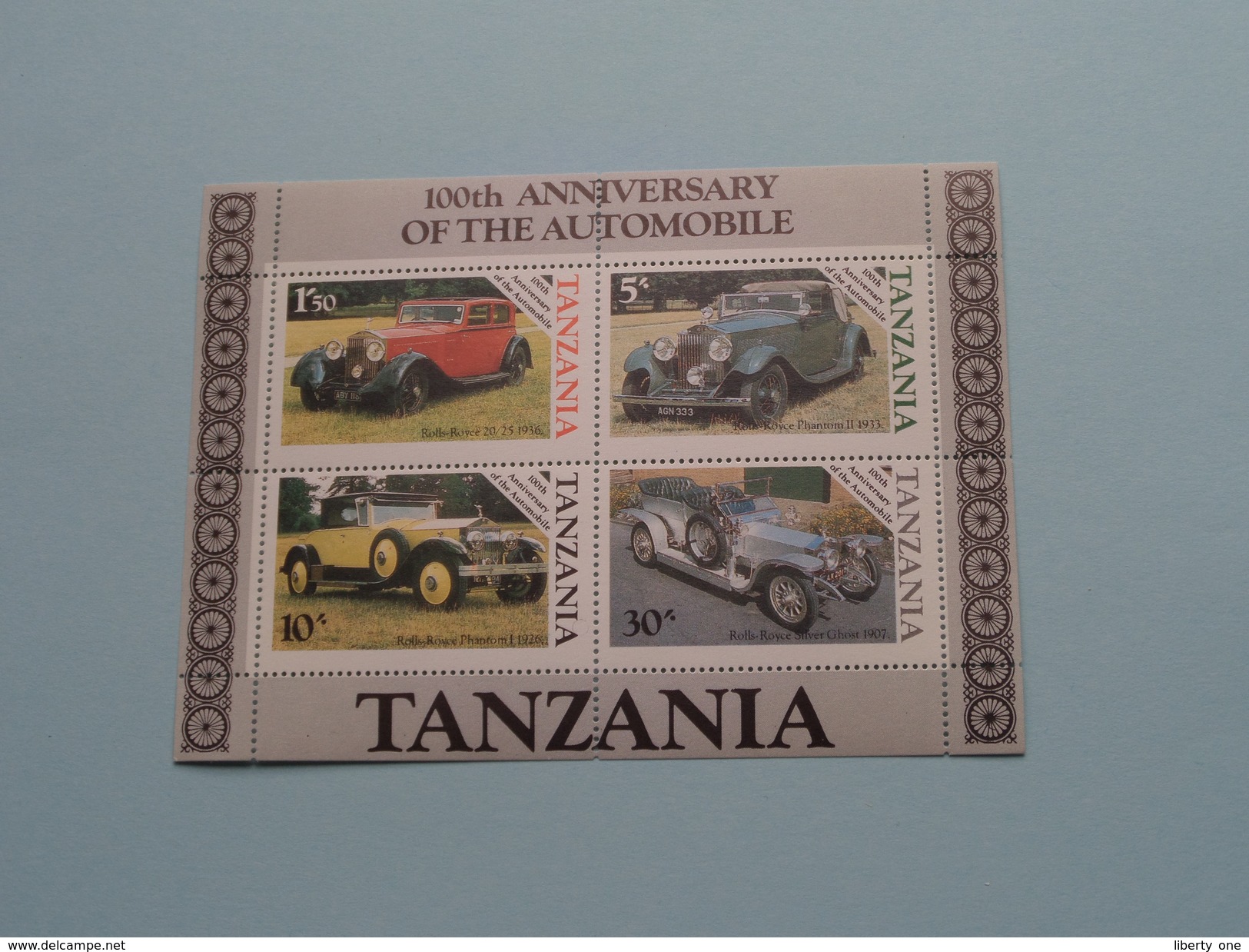 100th Anniversary Of The AUTOMOBILE ( Voir Photo Pour Détails ) !! - Tanzanie (1964-...)