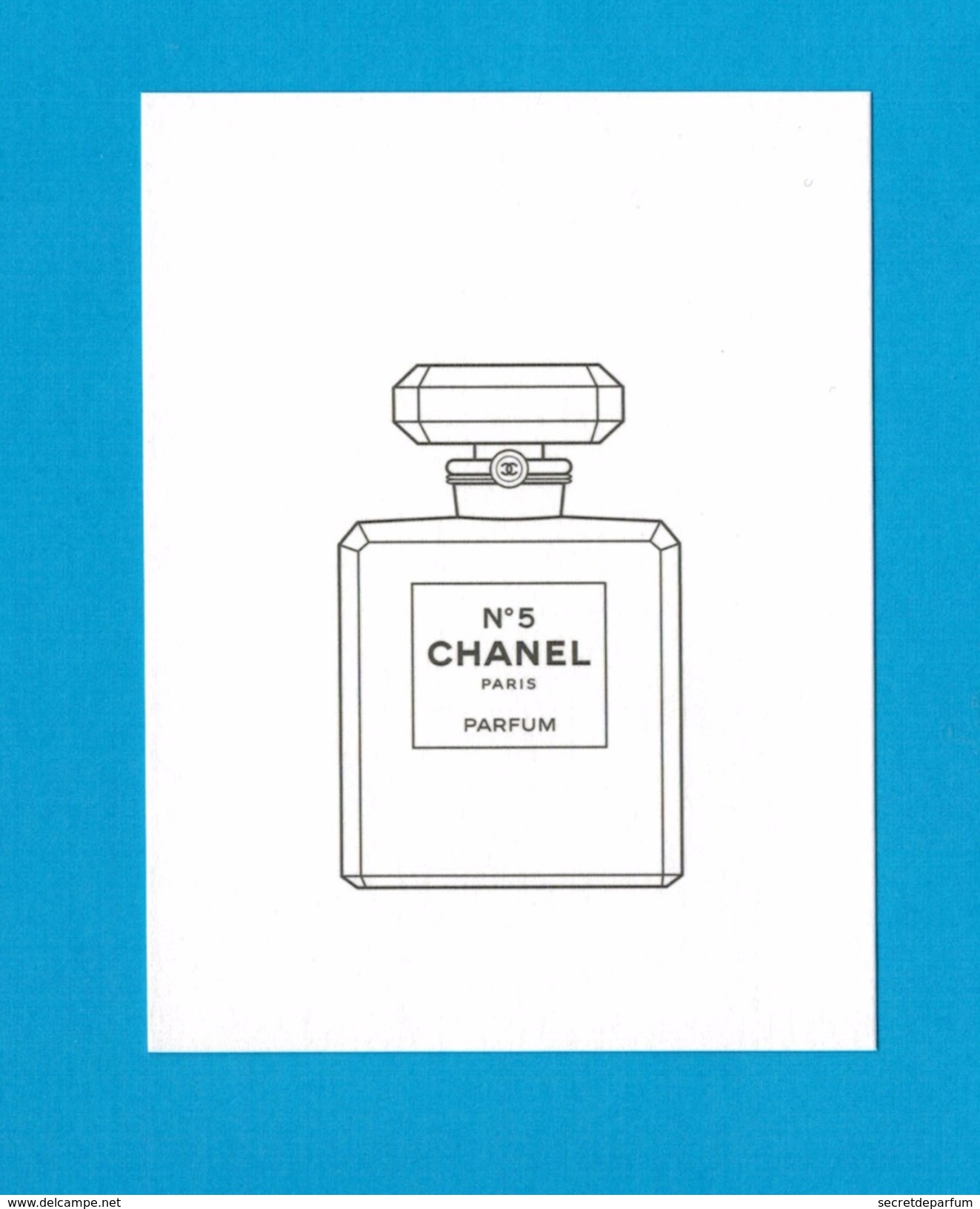 Cartes Parfumées Carte CHANEL N°5   De CHANEL - Modernes (à Partir De 1961)