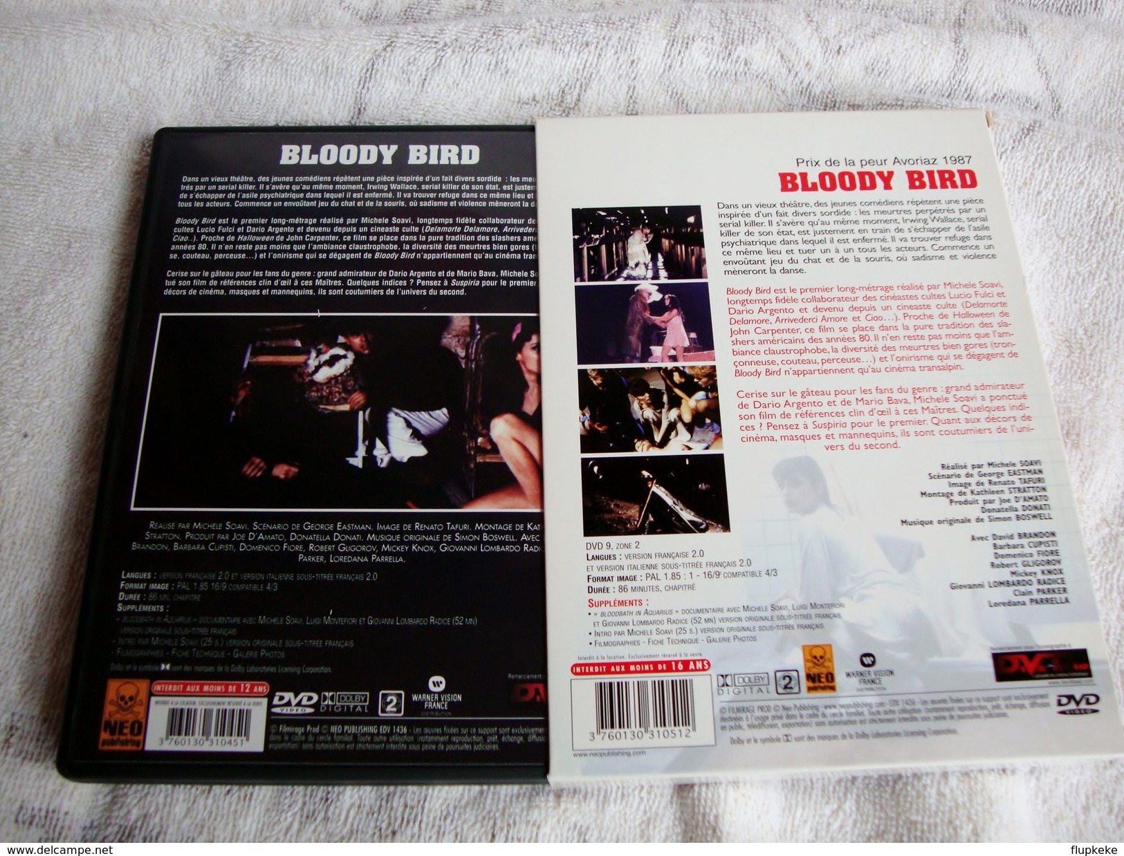 Dvd Zone 2 Bloody Bird (1987) Édition Collector Neo Publishing Deliria Vf+Vostfr - Horreur