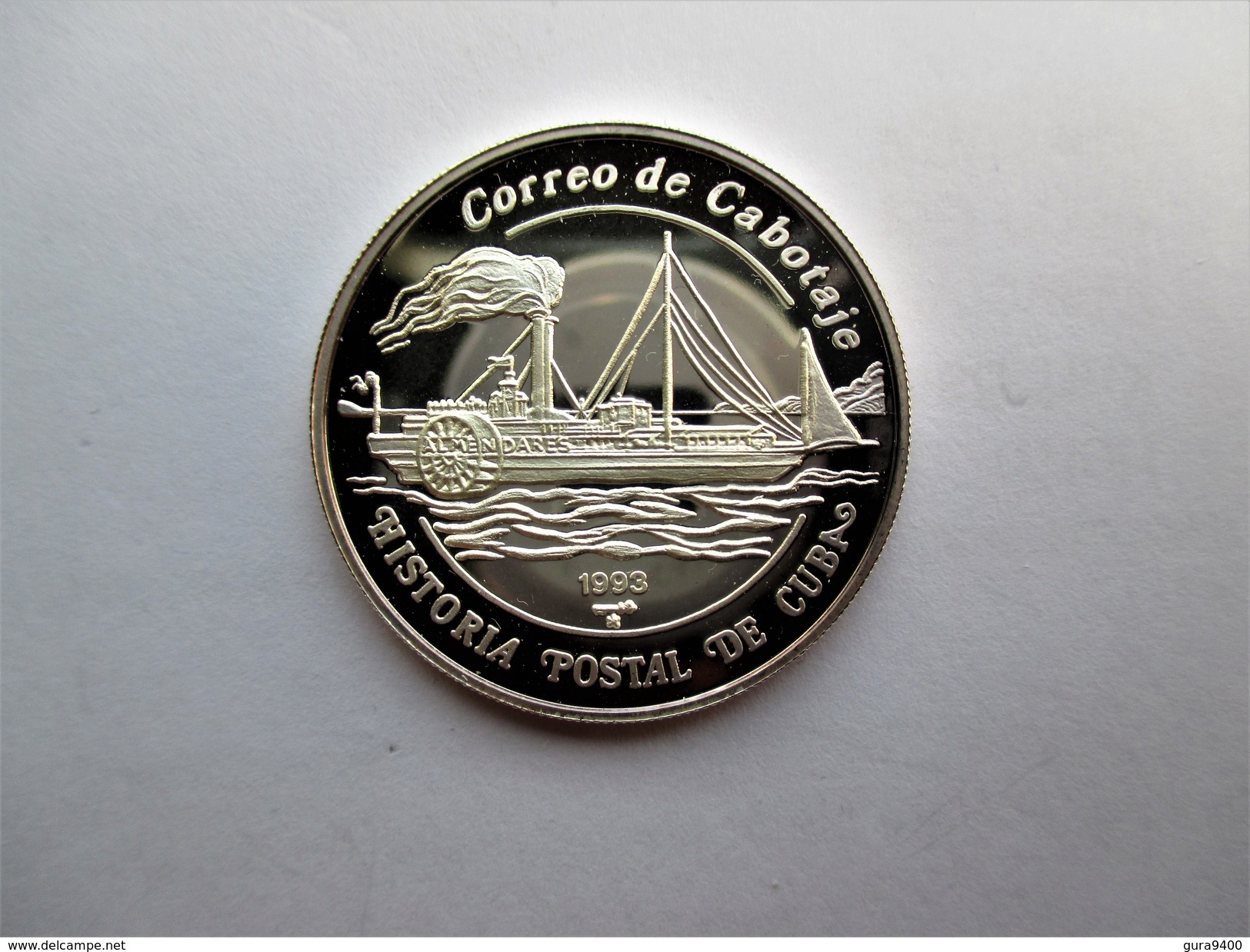 Cuba, 5 Pesos, 1993 Historia Postal De Cuba Steamship - Cuba