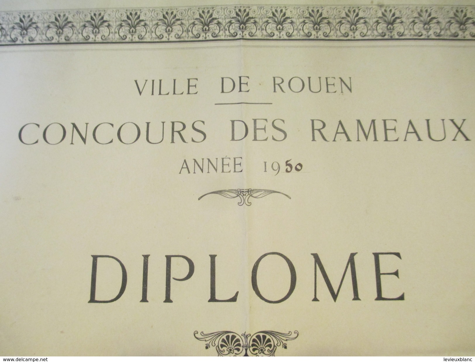 Diplôme / Agriculture/ROUEN/Concours Des Rameaux/Prix D'Honneur Moutons/DUJARDIN/Longchamps/1950   DIP172 - Diploma's En Schoolrapporten