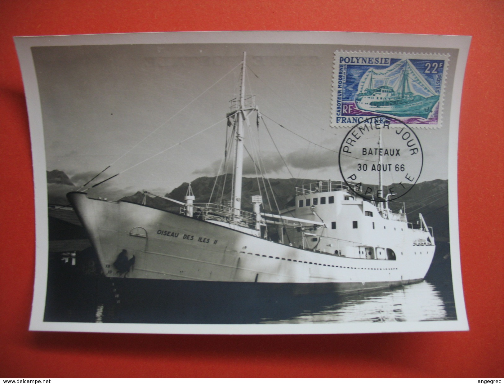 Lot de  6  carte maximum   sur les bateaux  du N° 36 à 41   Y/T   1966   (voir photo) rare