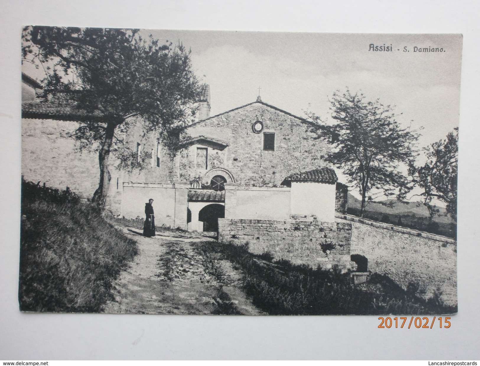 Postcard Assisi S Damiano Monk Looking At Camera Perugia Umbria Italy By Rossi Of Assisi My Ref B1781 - Perugia