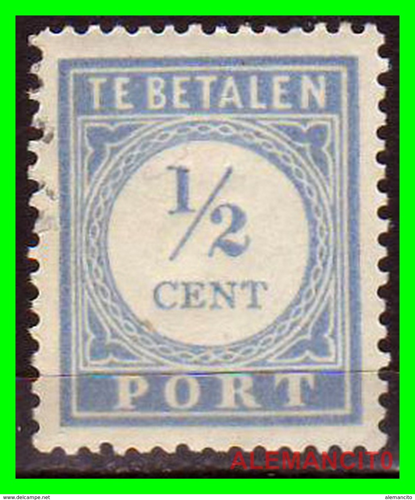 Netherlands Año 1881-1887 ½c  TE BETALEN PORT - Strafportzegels