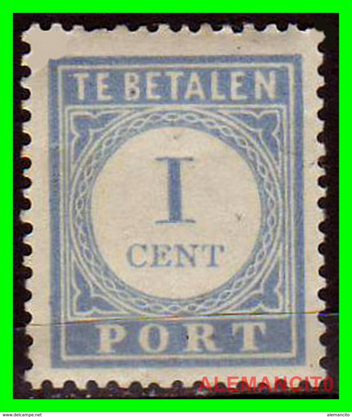 Netherlands Año 1881-1887 1 Cts.  TE BETALEN PORT - Impuestos