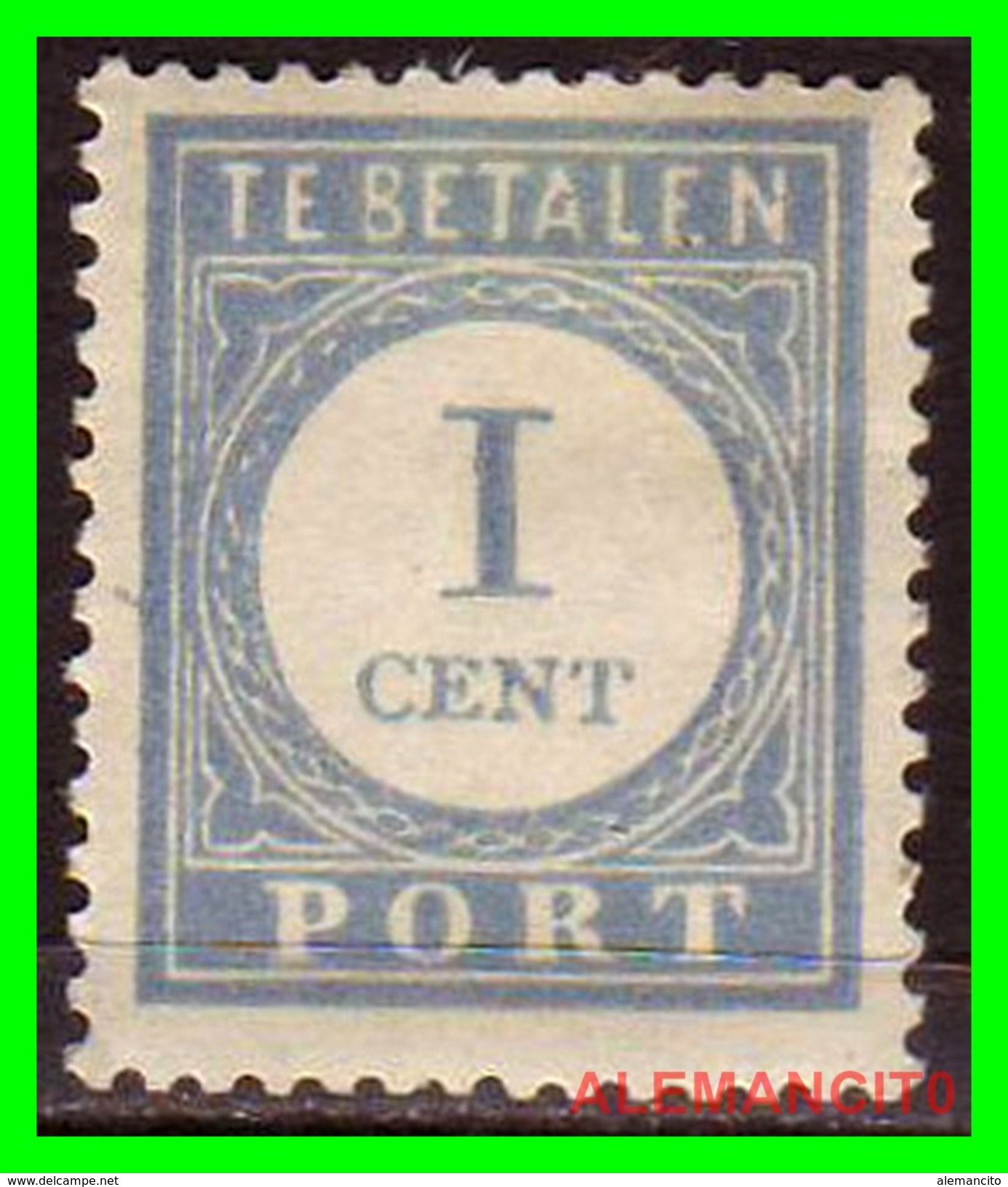 Netherlands Año 1881-1887 1 Cts.  TE BETALEN PORT - Postage Due