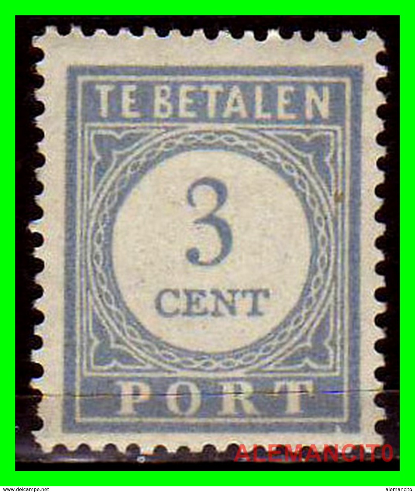 Netherlands Año 1881-1887 1 Cts.  TE BETALEN PORT - Postage Due