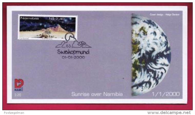 NAMIBIA, 2000, First Day Cover, Stamps, Sunrise Of Namibia,  Michel 3-20, F3928 - Namibia (1990- ...)