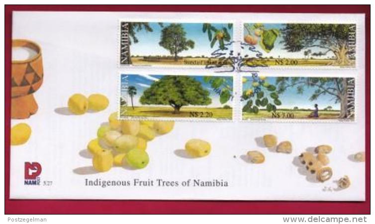 NAMIBIA, 2000, First Day Cover,  Stamps,  Fruit Trees,  Michel 3-27, F3934 - Namibië (1990- ...)