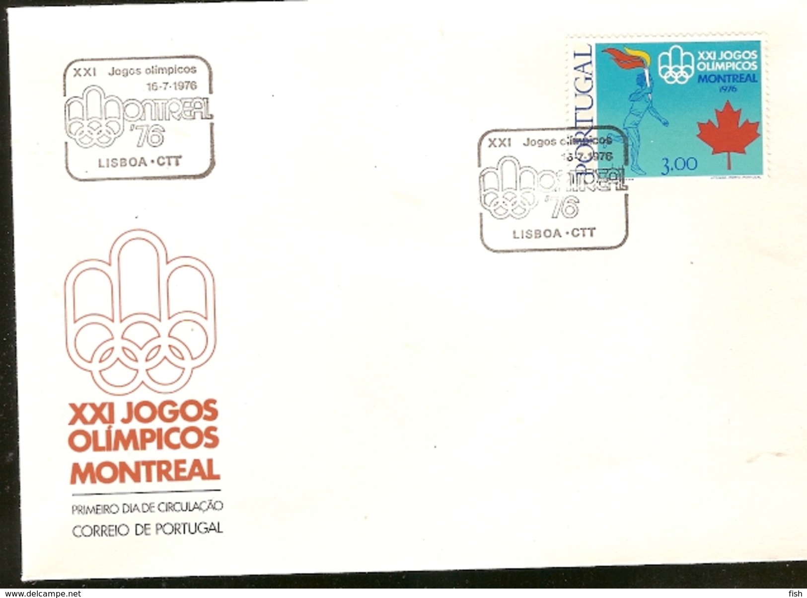 Portugal & FDC XXI Olympic Games Of Montreal, Lisbon 1976 (1289) - Sommer 1976: Montreal