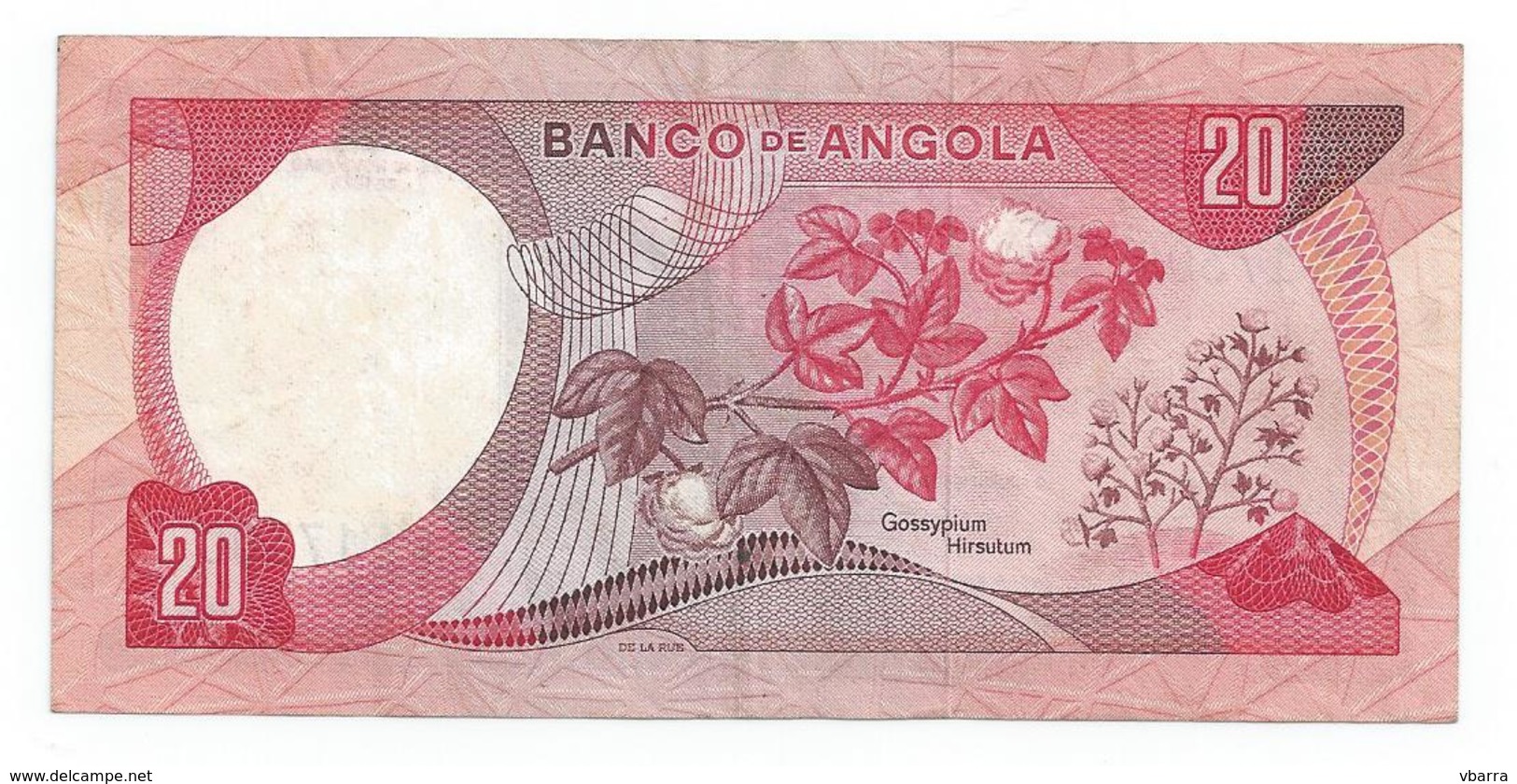 Bank Of Angola (colonial Period) 20 Escudos - Effigy Marechal Carmona - 1972 Banknote Billet De Banque Billete De Banco - Angola