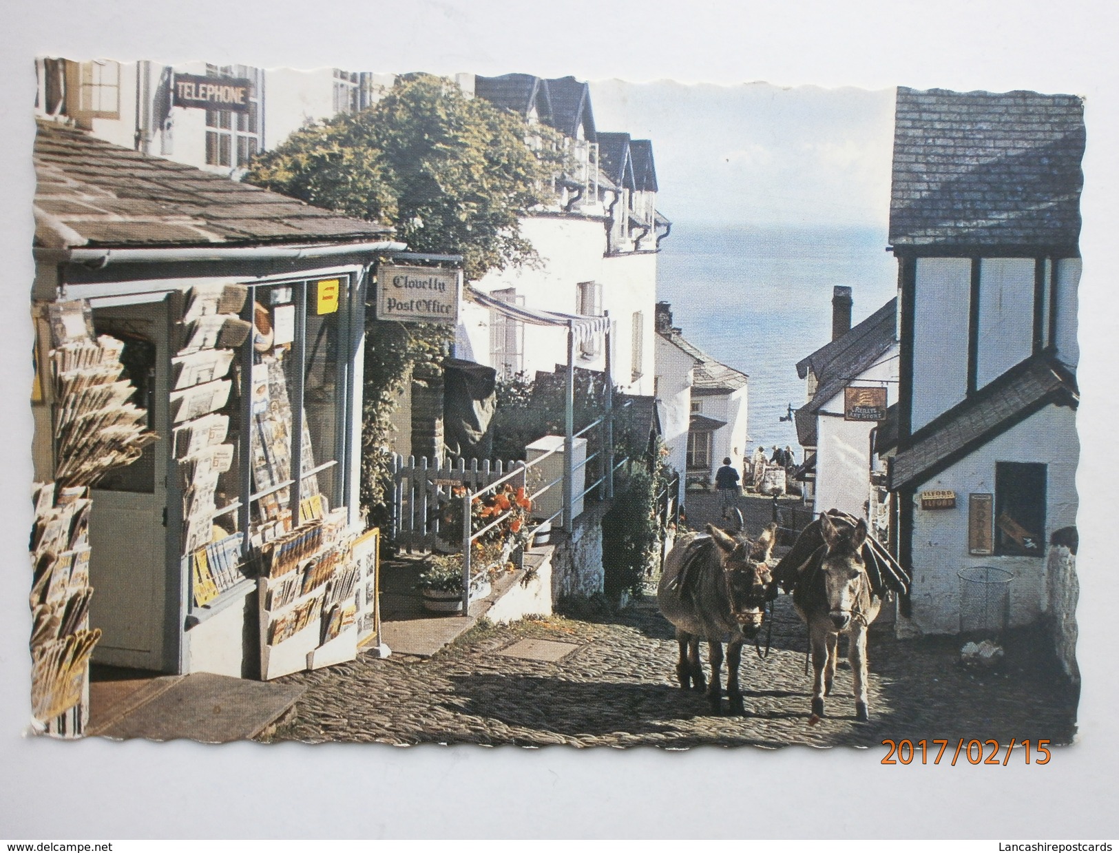 Postcard The Post Office Clovelly Devon PU 1964 My Ref B1785 - Clovelly