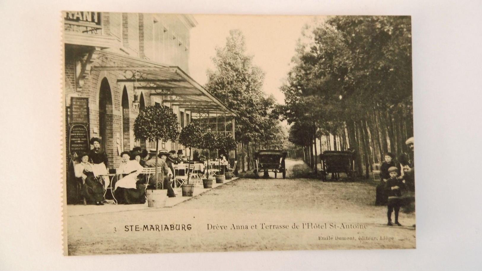 Ste - Mariaburg Drève Anna Et Terrasse De L'Hotel St - Antoine - Brasschaat