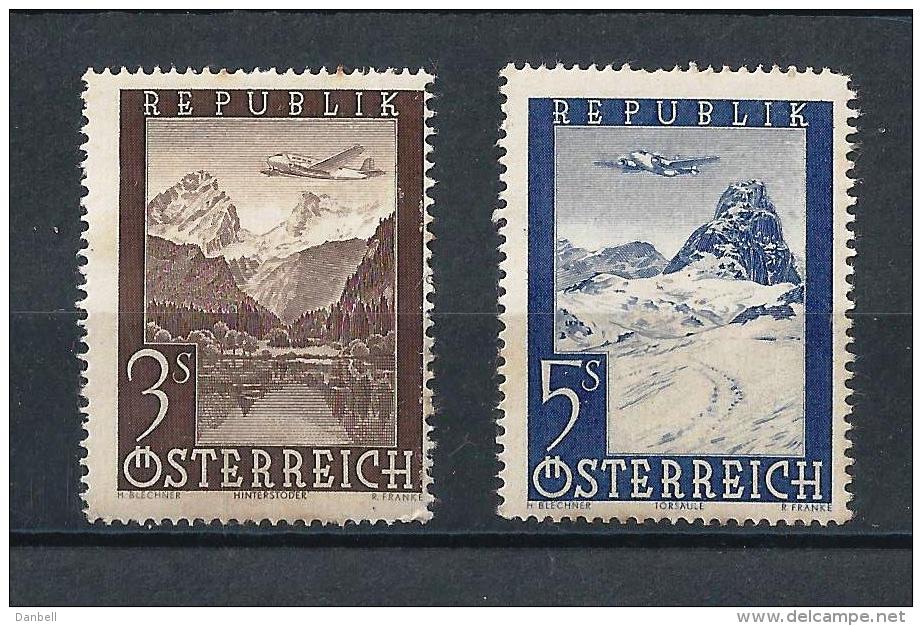 AUSTRIA 1947) -Posta Aerea - UNIF. N. A50-A52  MLH - Ungebraucht