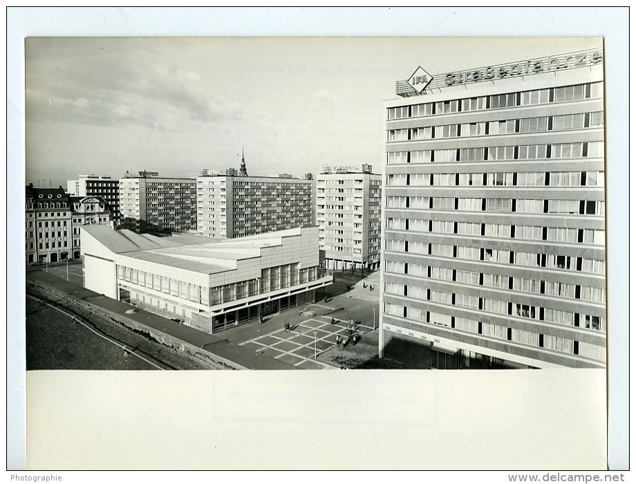 Allemagne Leipzig Sachsenplatz Centre D'Information Ancienne Photo 1969 - Places