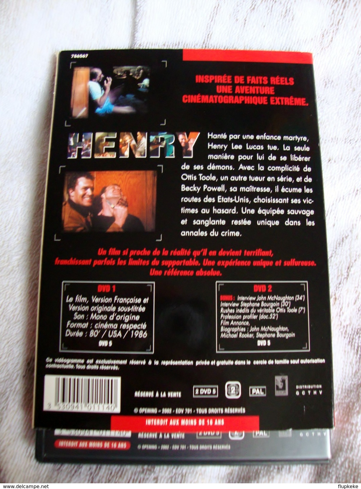 Dvd Zone 2 Henry: Portrait D'un Serial Killer (1986) Édition Collector Henry: Portrait Of A Serial Killer Vf+Vostfr - Policiers