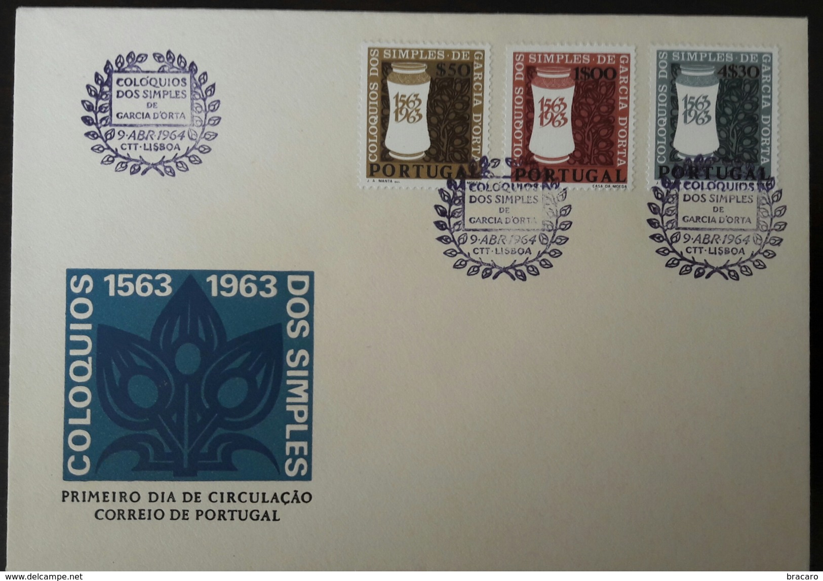 FDC PORTUGAL - Coloquios Dos Simples De Garcia D' Orta - Lisboa, 1964 - FDC