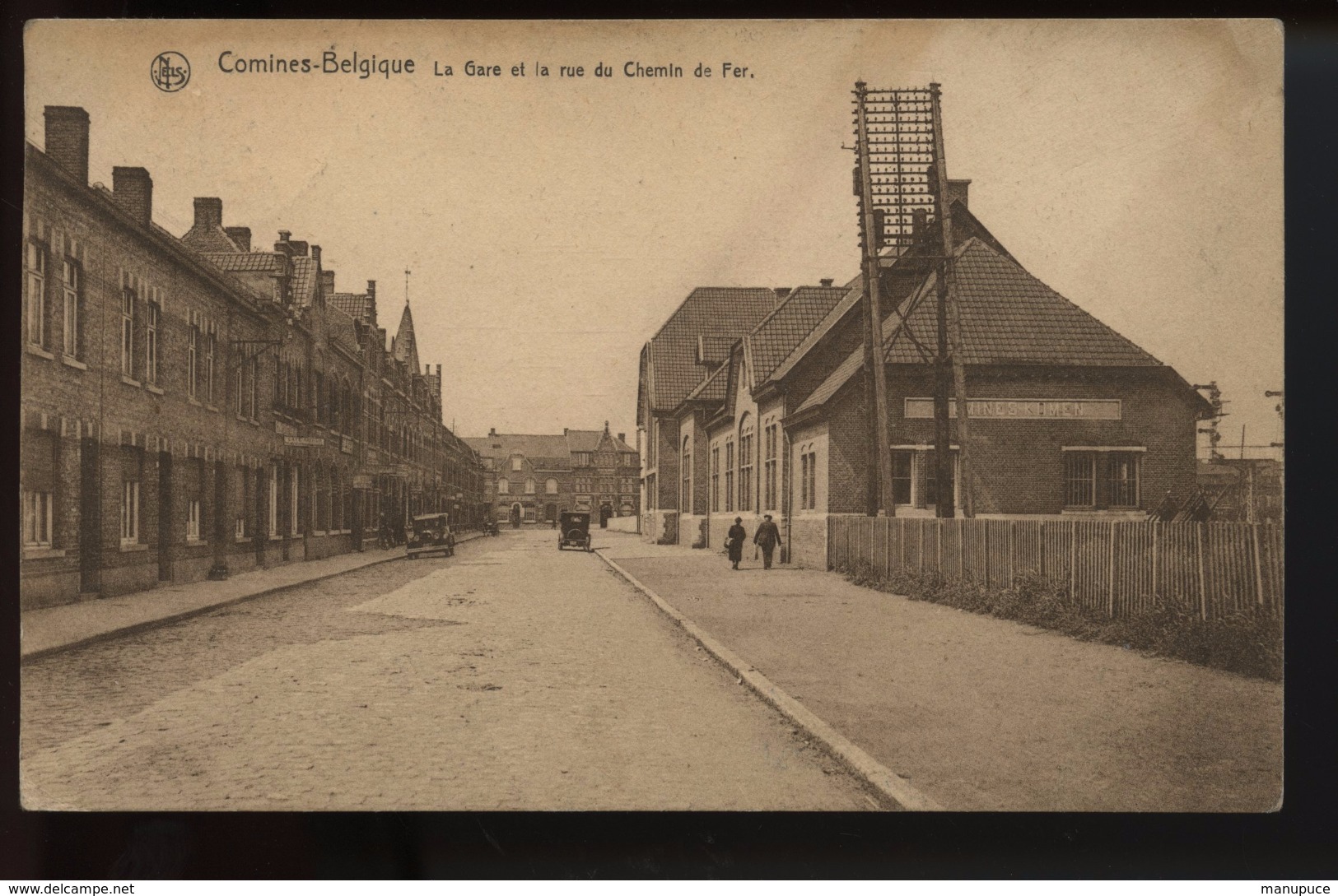 Comines Belgique La Gare Et La Rue Du Chemin De Fer - Comines-Warneton - Komen-Waasten