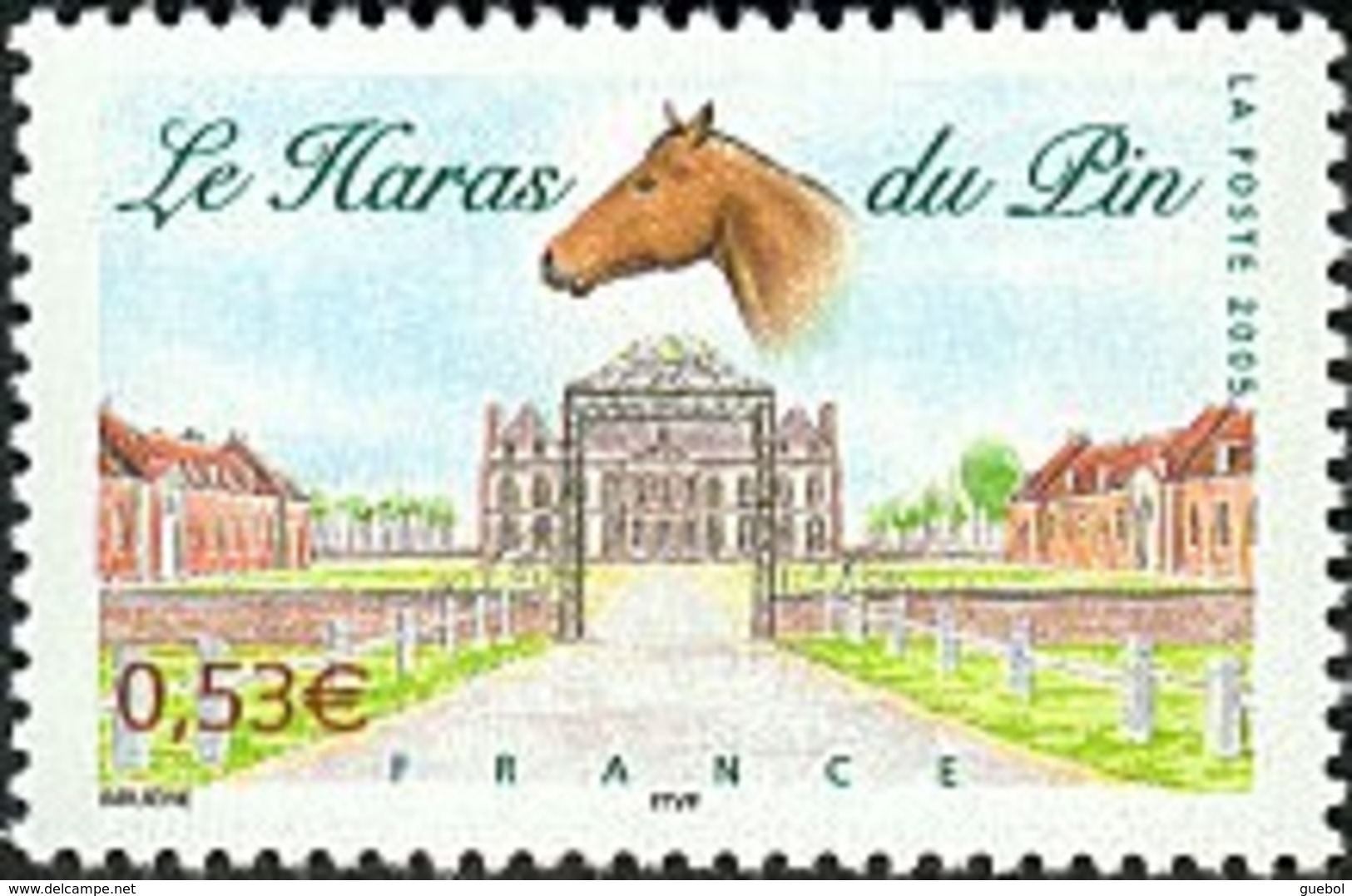 France N° 3808 ** Le Haras Du Pin - Tête De Cheval - Nuovi