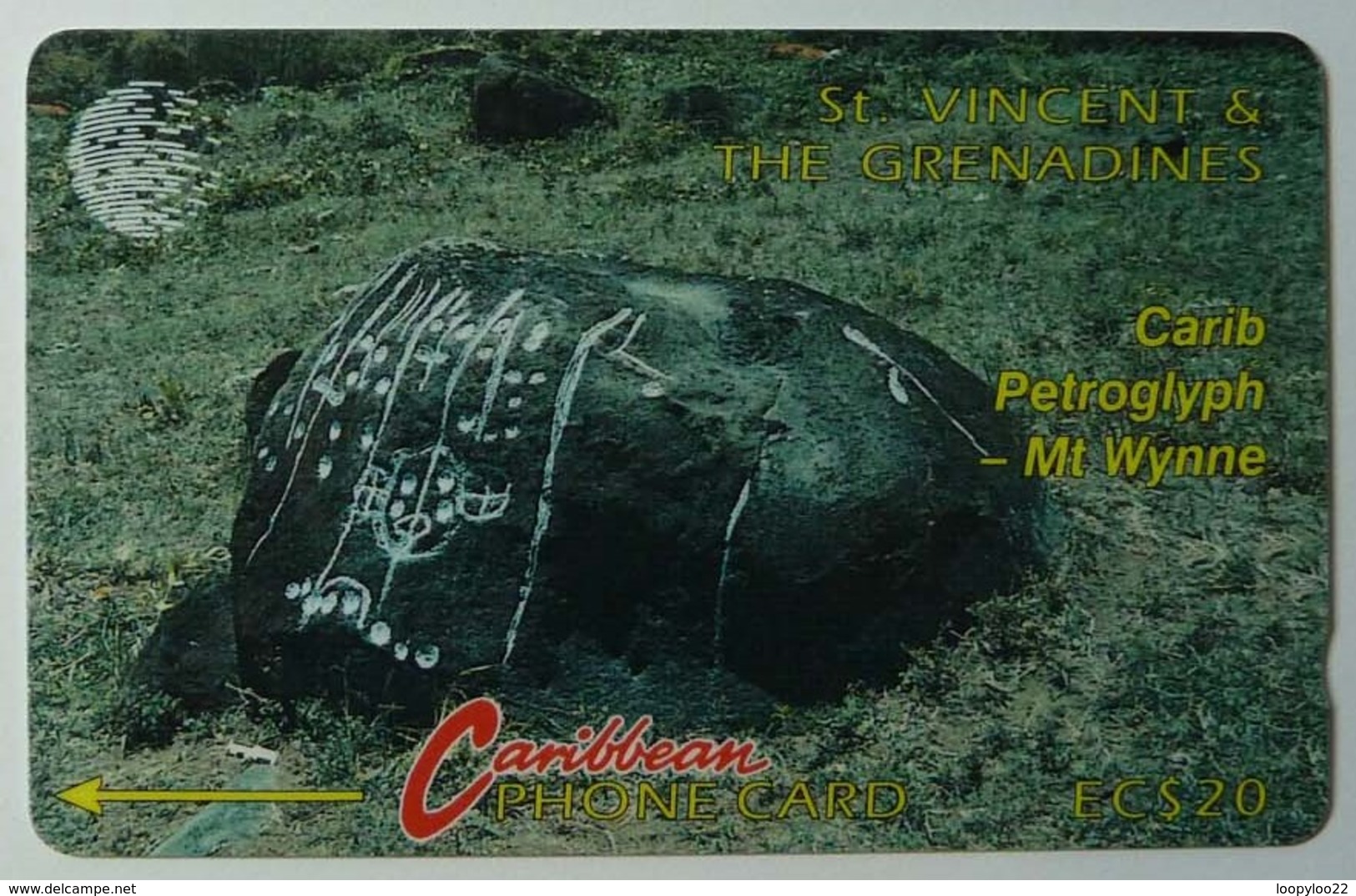 ST VINCENT & THE GRENADINES - GPT - 5CSVB - $20 - Carib - STV-5B - Used - St. Vincent & The Grenadines