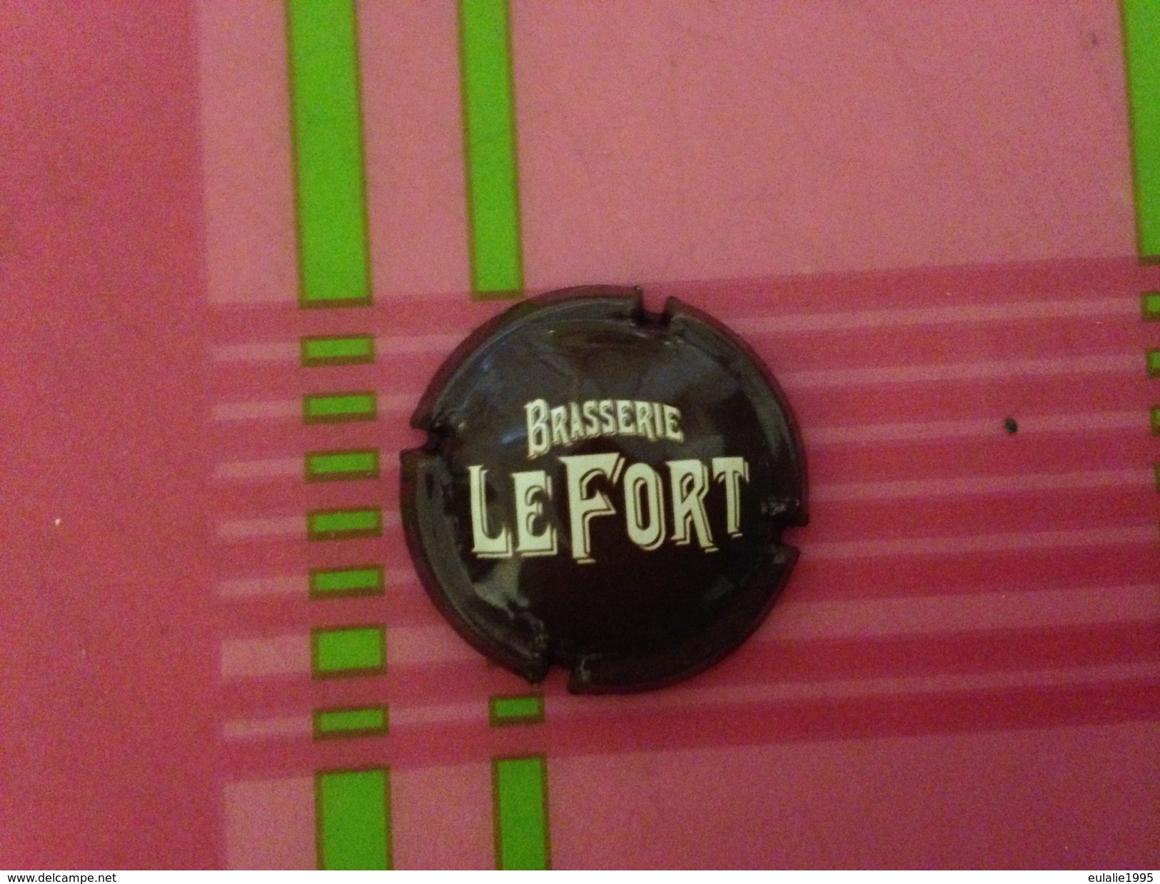 CAPSULE CAPS CHAPA Biere Beer Bier Birra Cerveza Piwo Pilsen : Brasserie LE FORT LEFORT Marron Et Creme - Soda