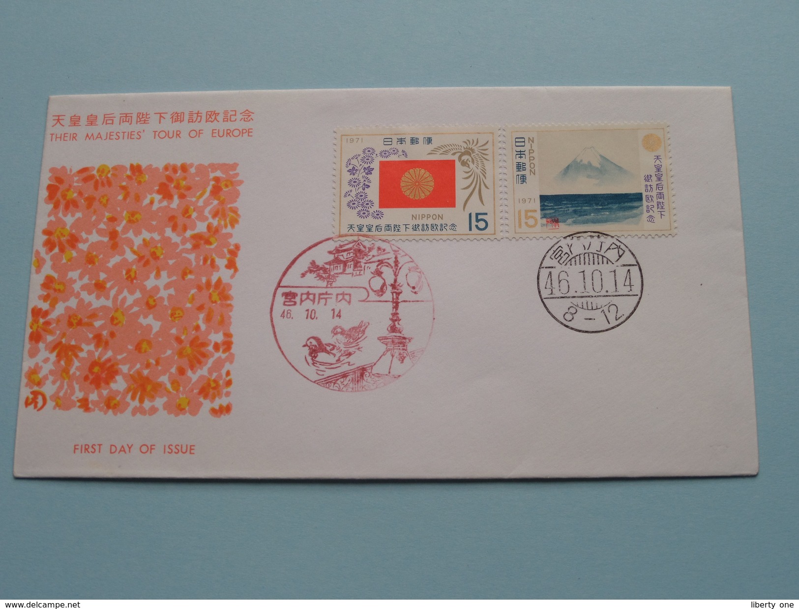 THEIR MAJESTIES' TOUR Of EUROPE / 46-10-14 ( The Society For Promotion Of Philately ) ! - FDC