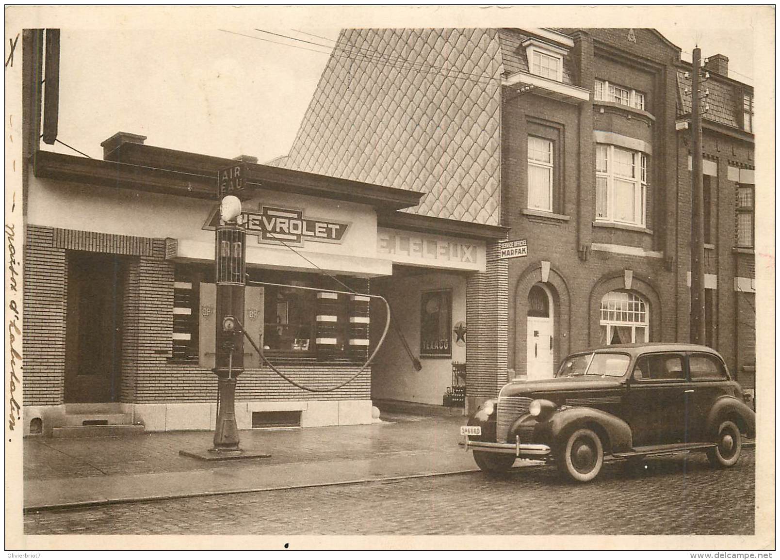 Belgique - Ath - 2 Cartes-Photo + 1 CPA  - Garage Leleux Chaussée De Bruxelles - Mai 1939 - Ath