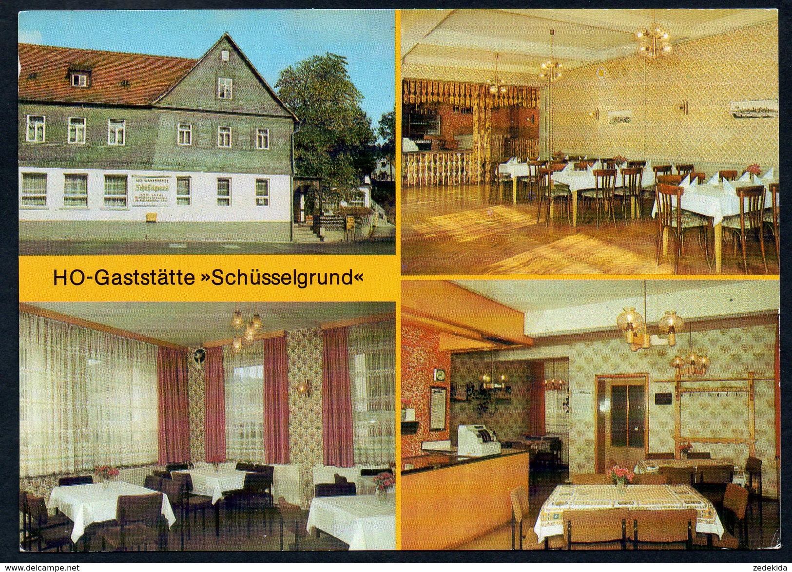 A0788 - Alte MBK Ansichtskarte - Trockenborn Wolfersdorf - Kr. Stadtroda - HO Gaststätte Gasthaus Schüsselgrund - TOP - Stadtroda