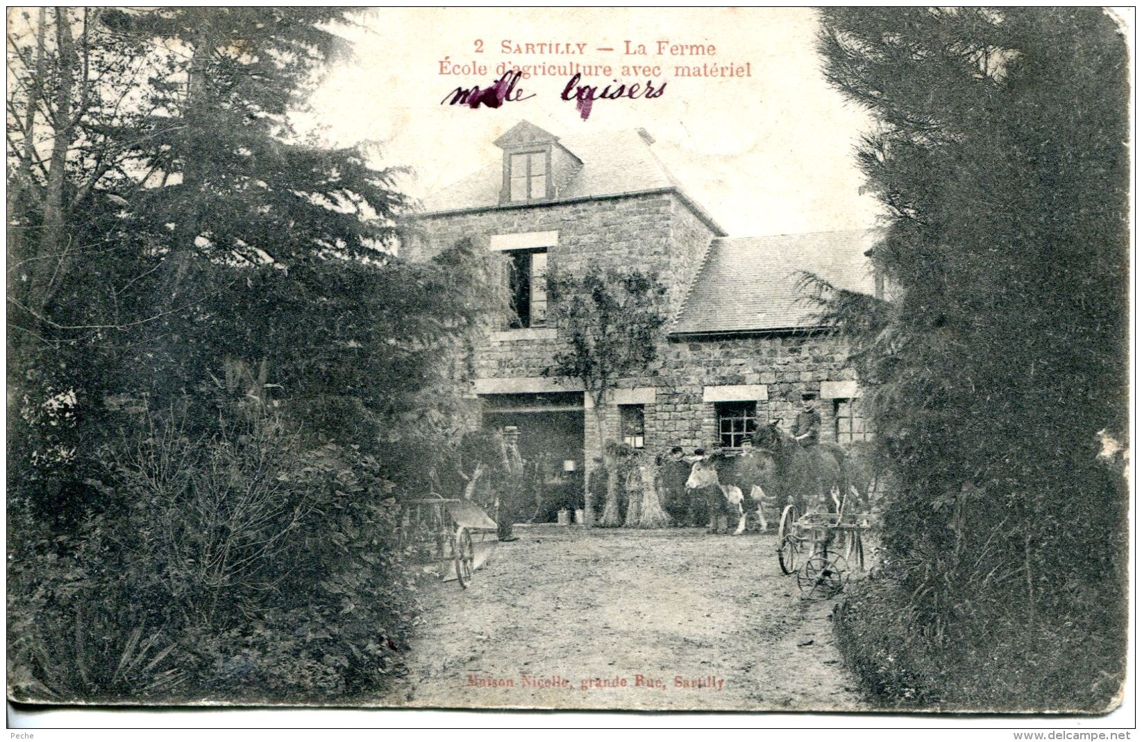 N°41860 -cpa Sartilly -la Ferme- - Autres & Non Classés