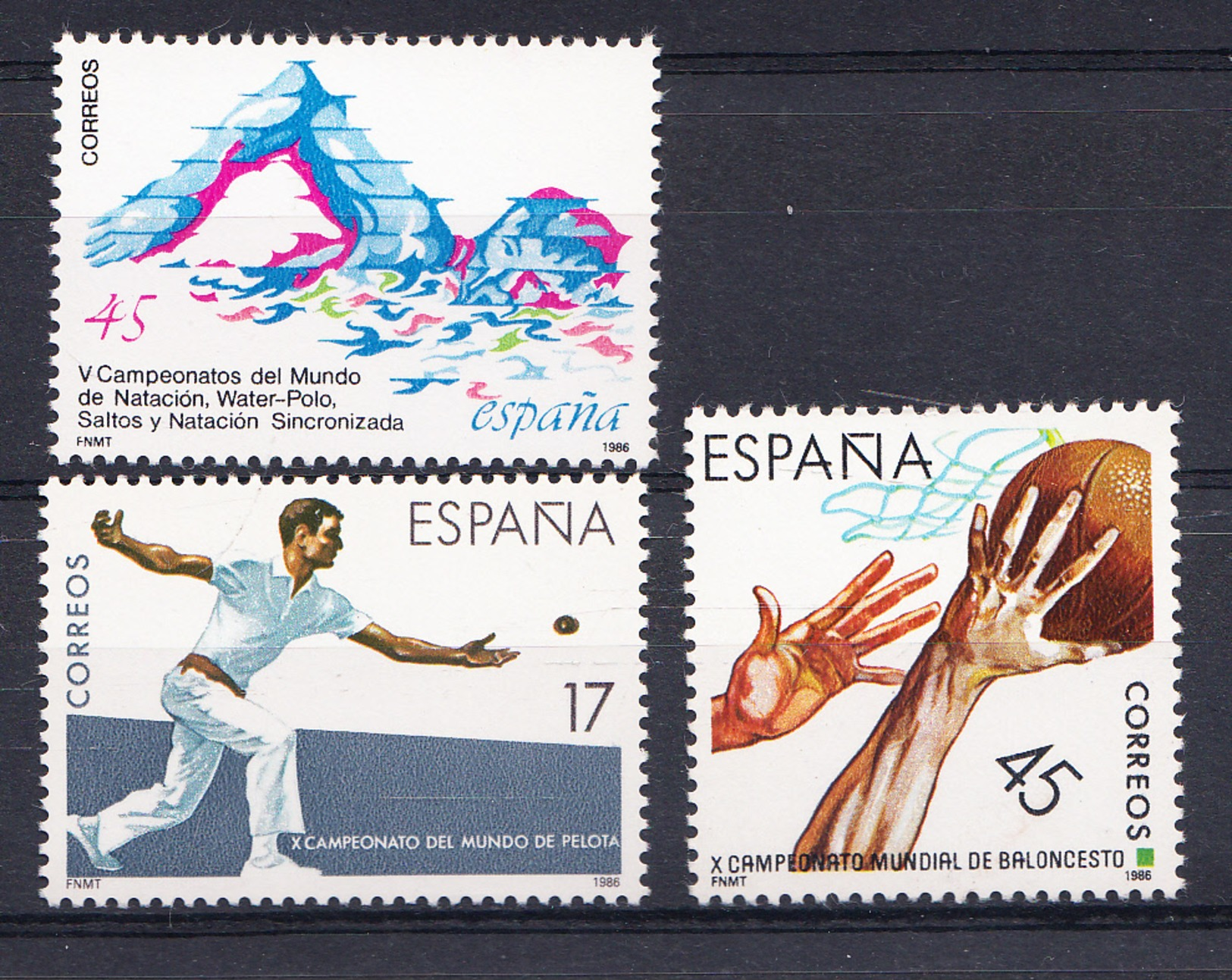 ESPAÑA 1986. EDIFIL Nº 2850/2852. DEPORTES . NUEVO. SIN CHARNELA .SES472GRANDE - Nuevos