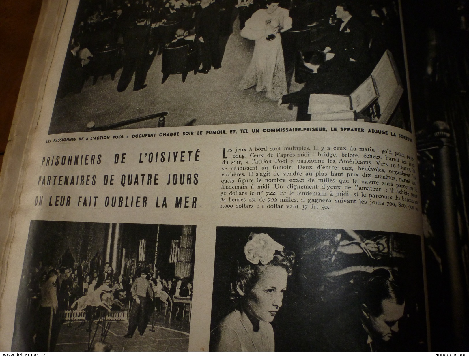 1939 MATCH:Roosevelt+++;Le navire NORMANDIE et ses 3300 habitants+++;Devant New-York;  GABIN et stars;La HOLLANDE; etc