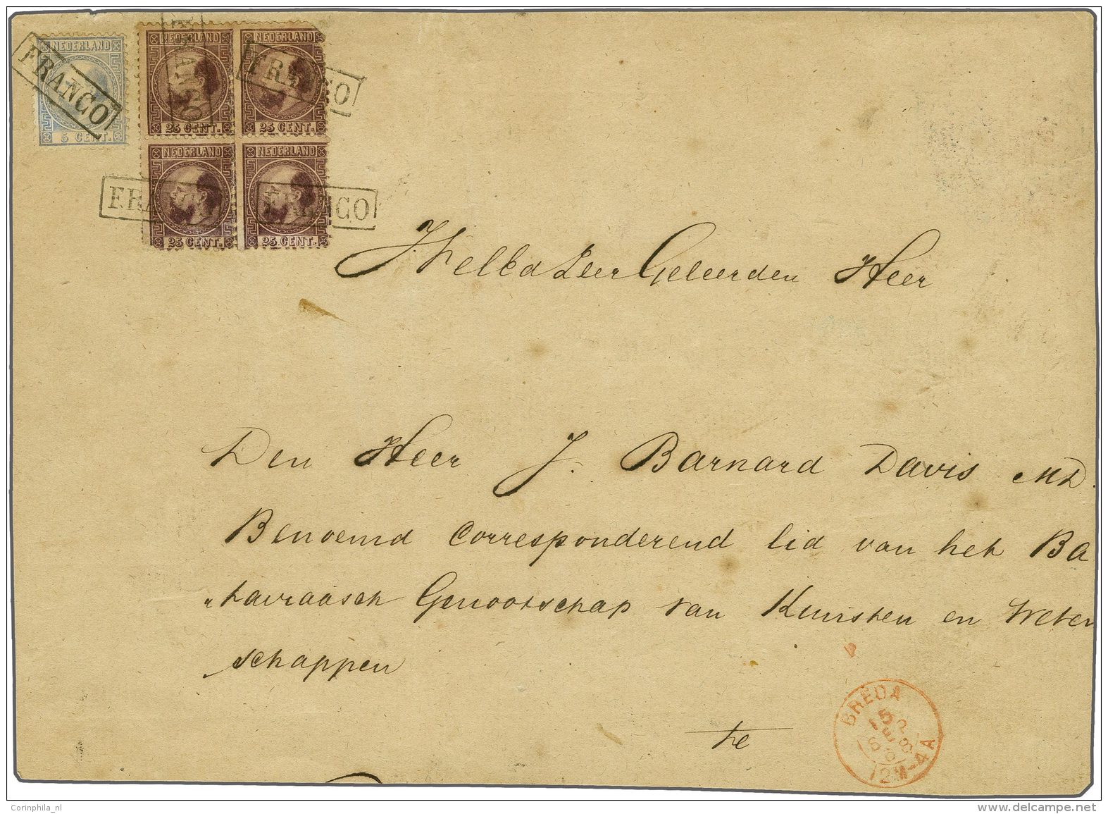 NL 1867 King William III - Altri & Non Classificati