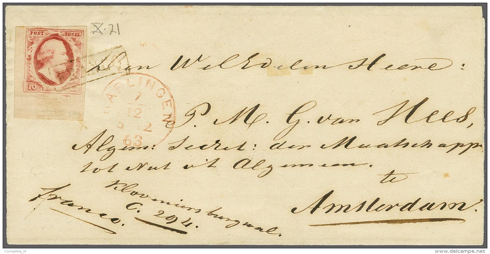 NL 1852 King William III - Other & Unclassified