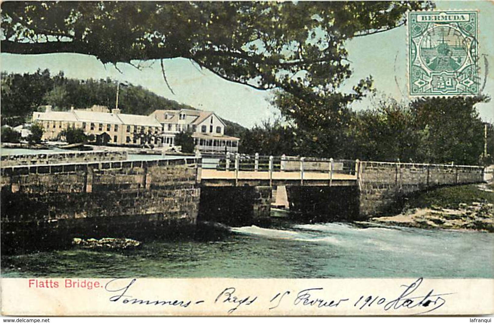 Pays Div- Ref H418- Bermudes - Bermuda -flatts Bridge -carte Bon Etat  - Postcard In Good Condition - - Bermudes