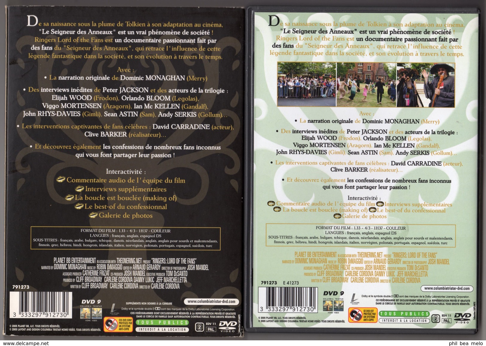 LOTR - HEROIC-FANTAISIE - DVD - LE SEIGNEUR DES ANNEAUX - LORD OF THE FANS - Sciences-Fictions Et Fantaisie