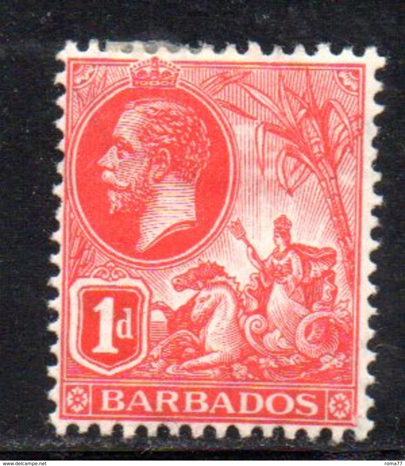 Y1972 - BARBADOS 1916 , 1penny  Fil Multi CA * - Barbados (...-1966)