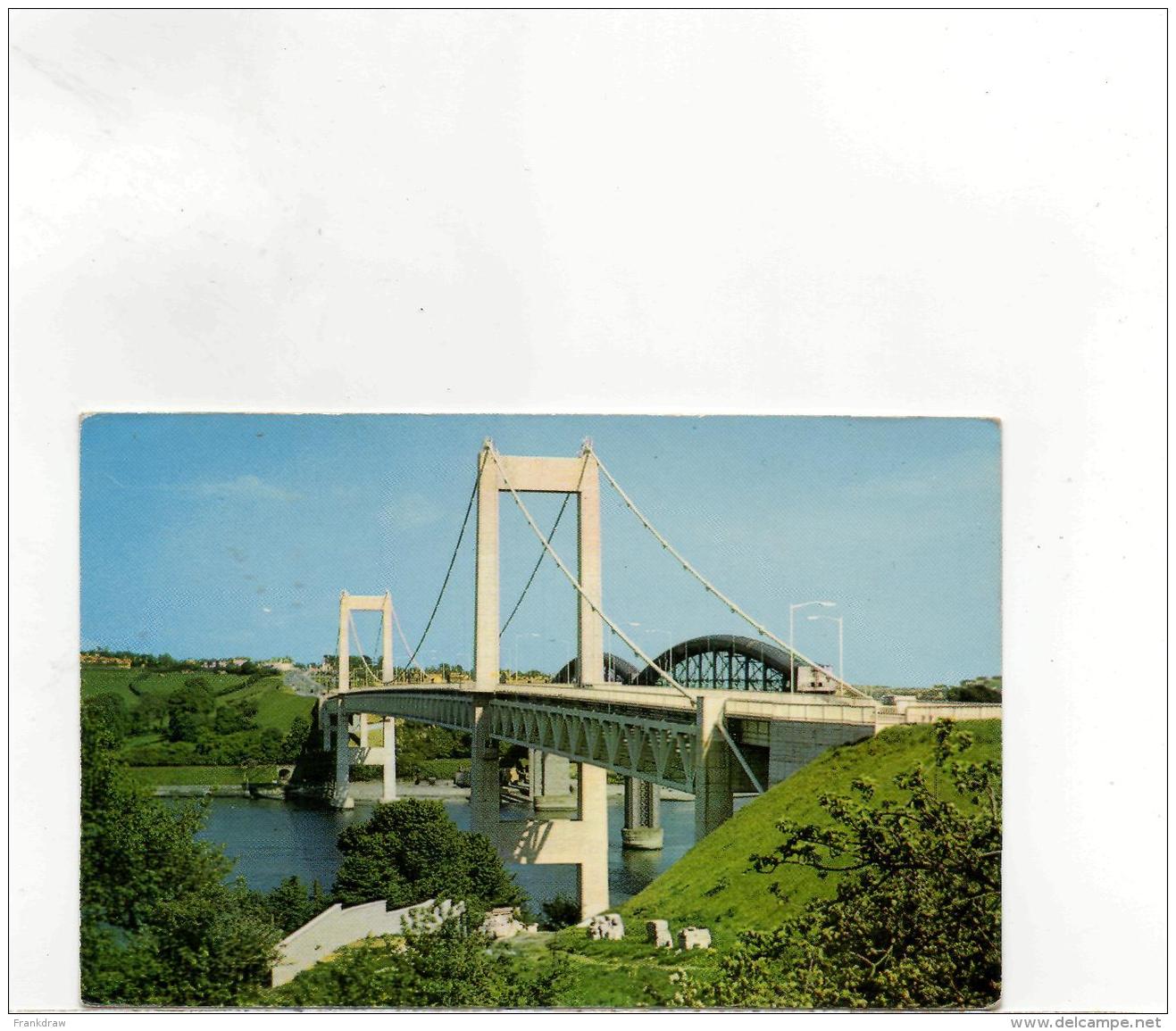 Postcard - The Tamar Bridge - Plymouth. Devon Very Good - Zonder Classificatie