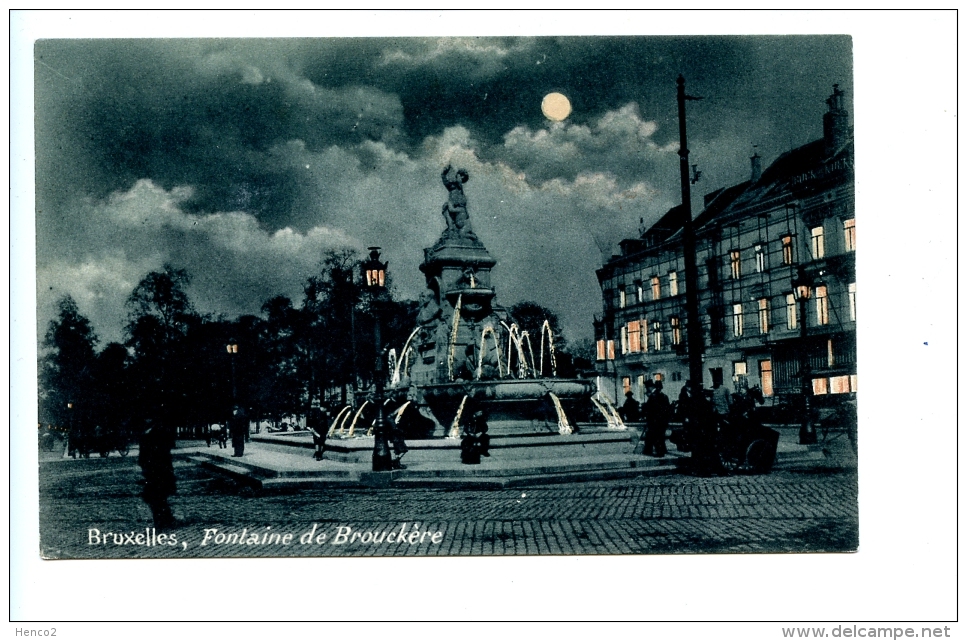 Bruxelles - Fontaine De Brouckère - Brussel Bij Nacht